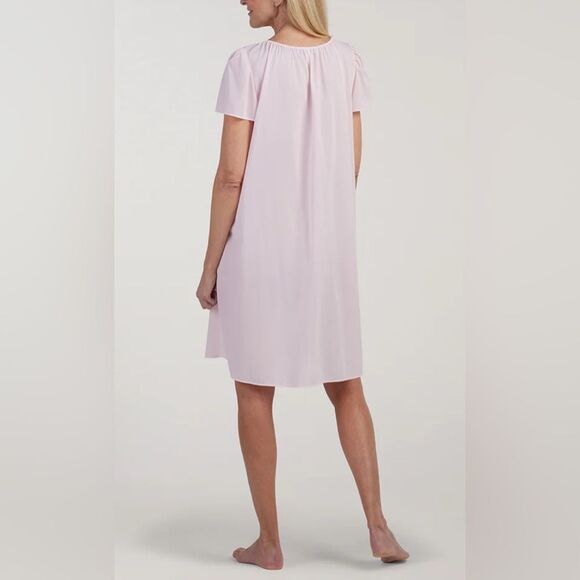 Miss Elaine Pink Nylon Nightgown Size Small - Picture 2 of 7